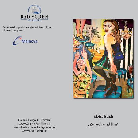 Elvira Bach mit Malerei und Plastiken